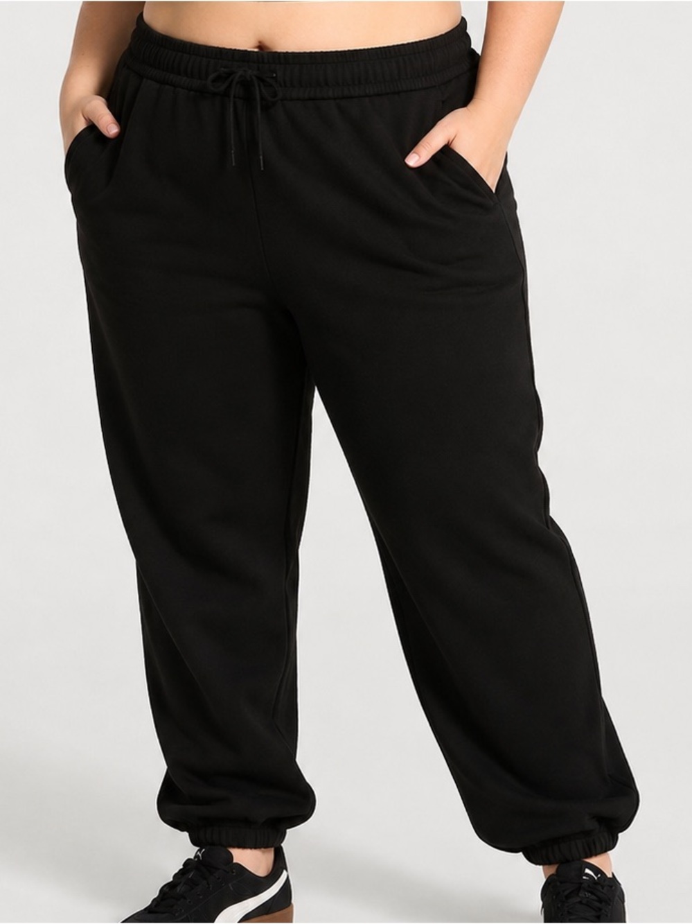 PINK Victoria's Secret Black Drawstring Joggers